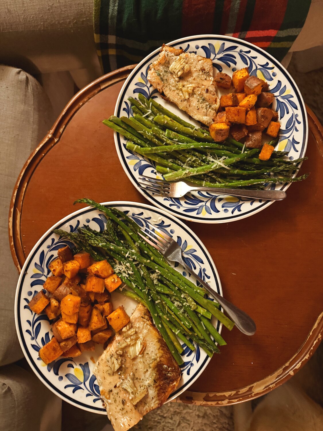 Sweet potato and greens grain bowls